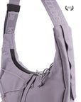 Close-up of HAZE zipper and strap detail
