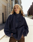 Kintobe HAVEN Fleece-Anorak - Twilight Blue