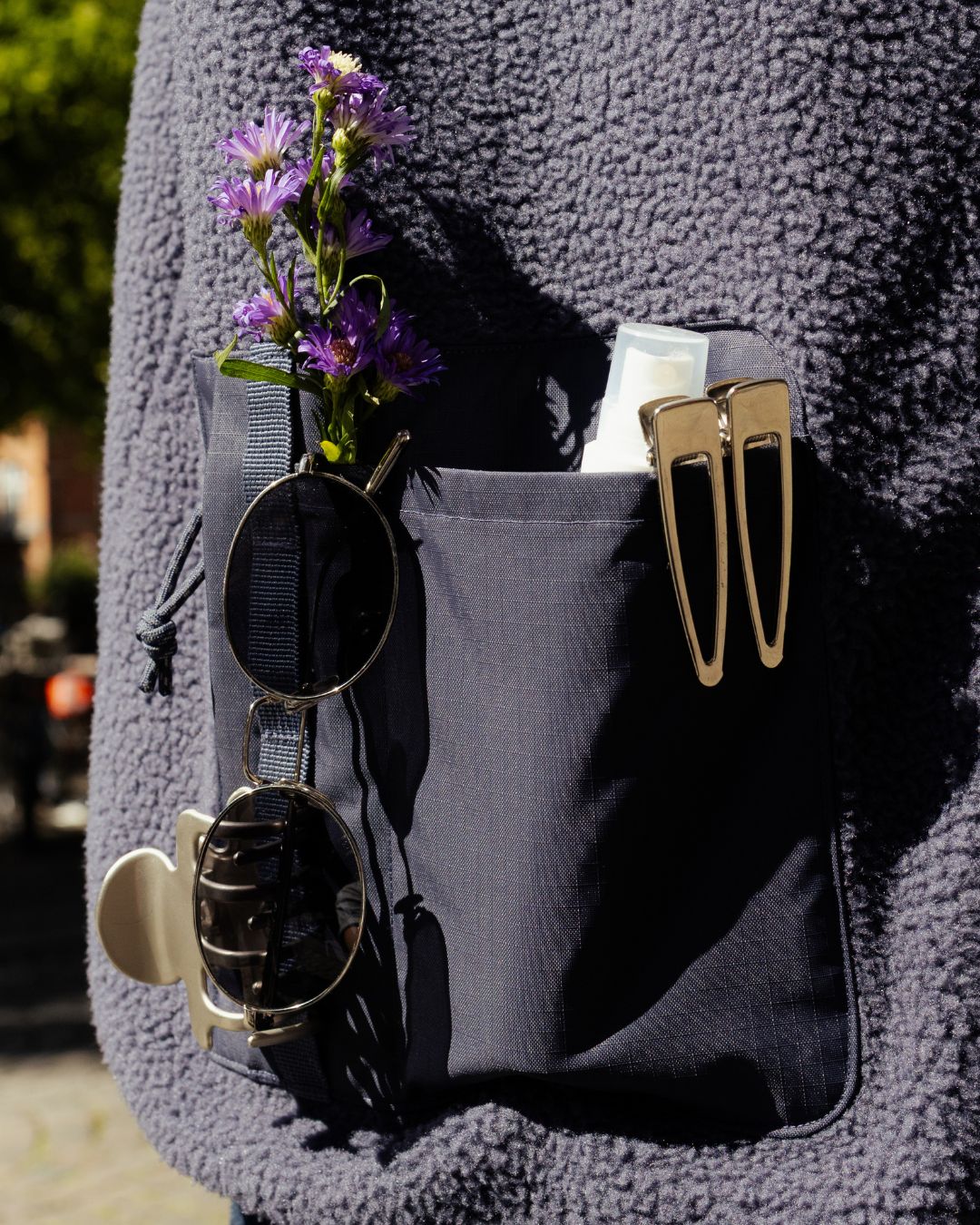 Kintobe HAVEN Fleece-Anorak - Twilight Blue