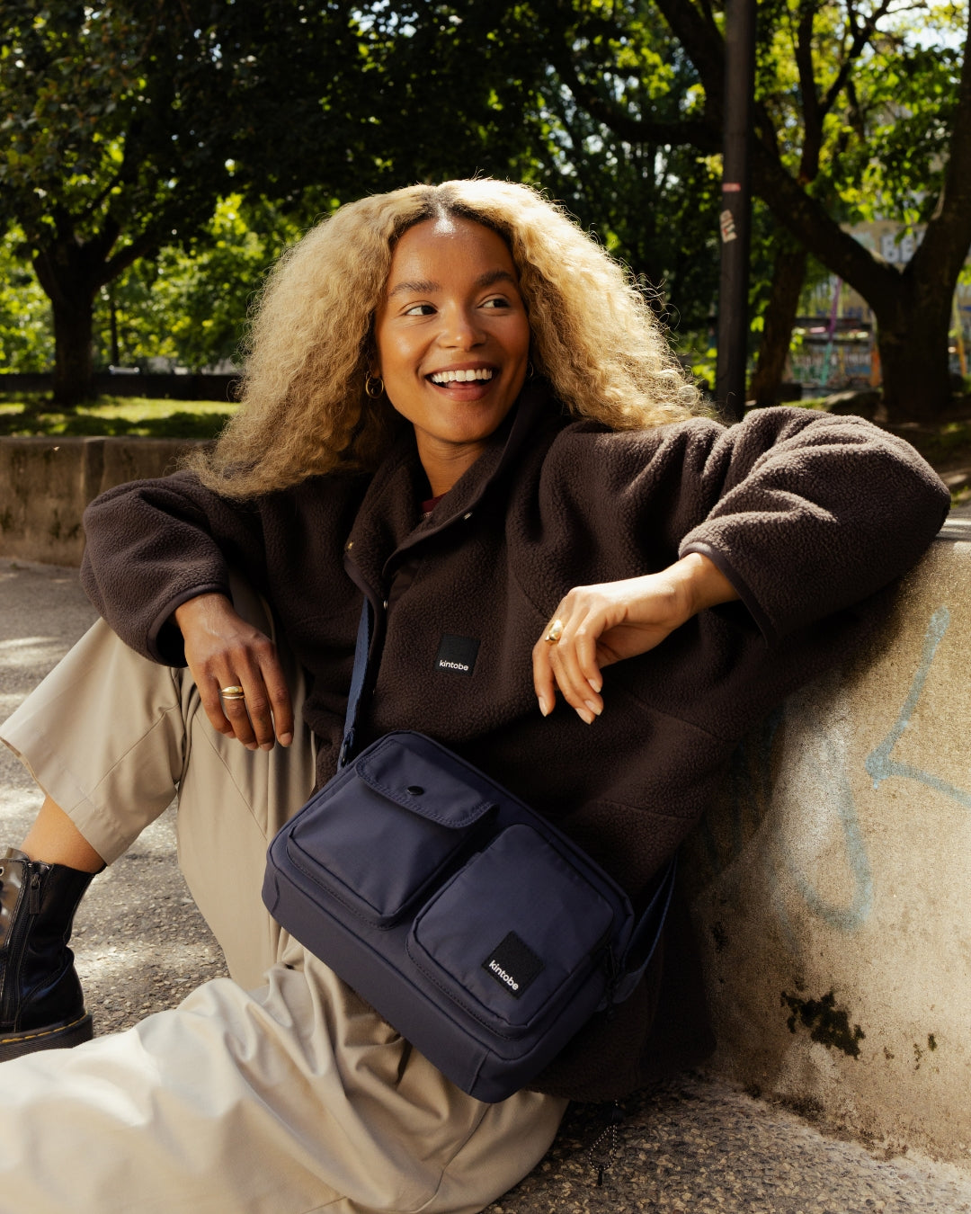Kintobe MILES Umhängetasche– Skyline Blue