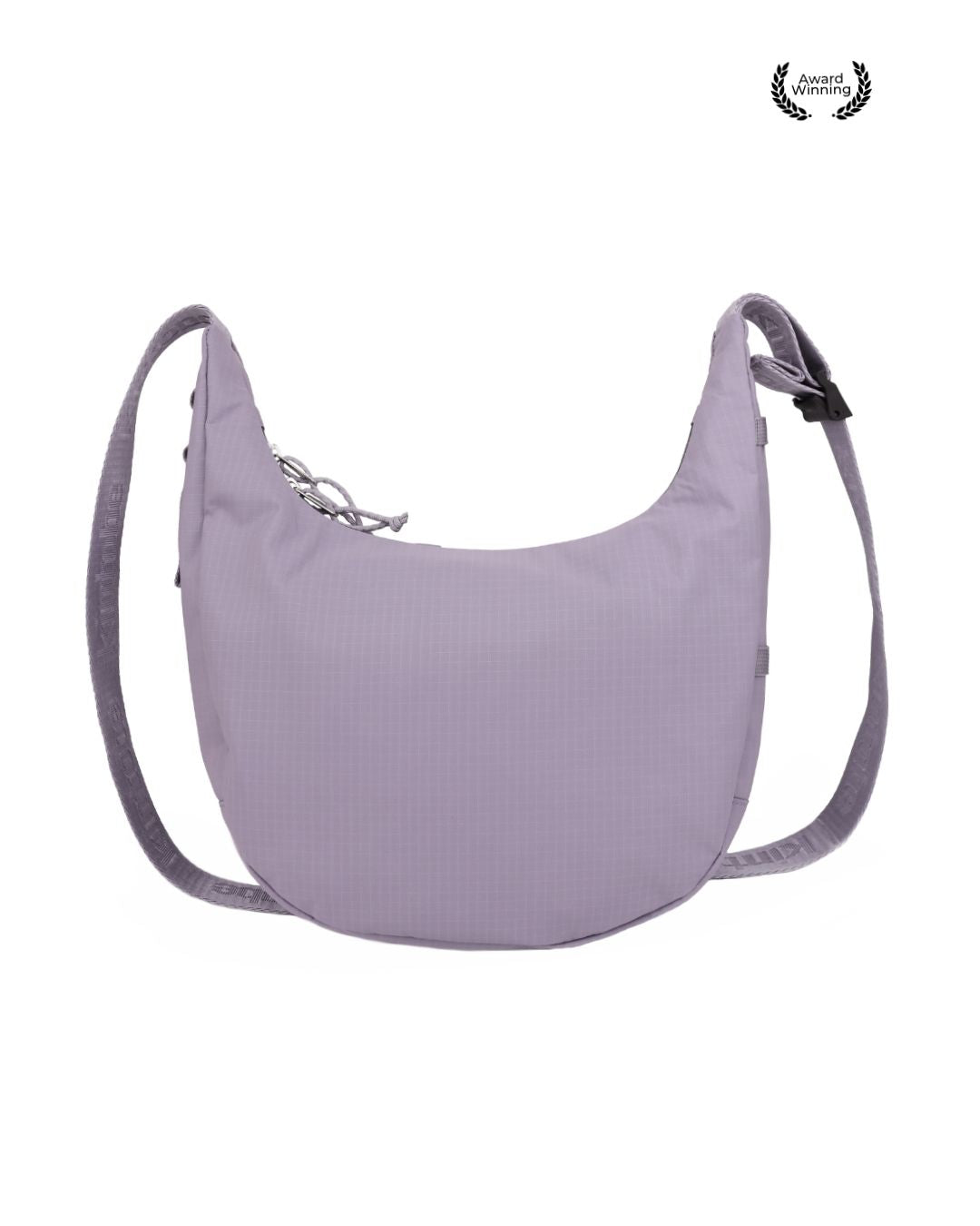 Back view of HAZE crossbody bag in Concrete Lilac